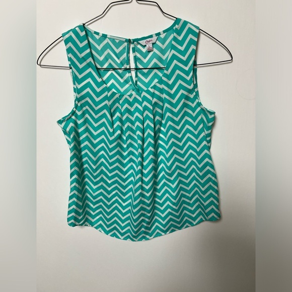CANDIES TURQUOISE AND WHITE TOP SIZE L - Picture 6 of 7